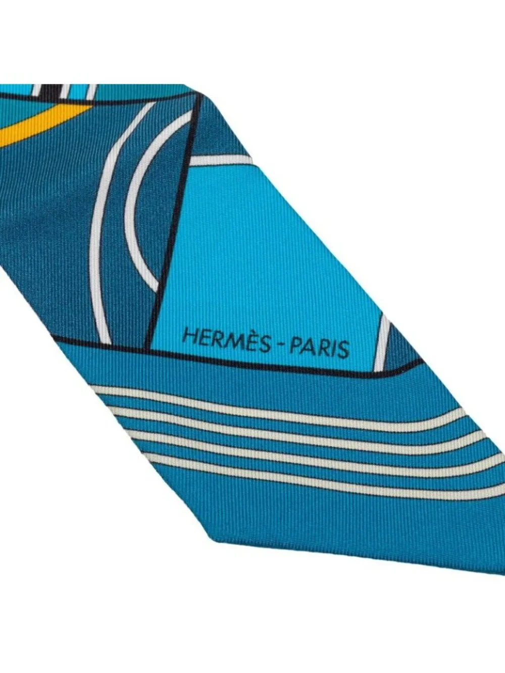 ★SOLD★ Hermes Scarf Blue Red Silk - Picture 2 of 5